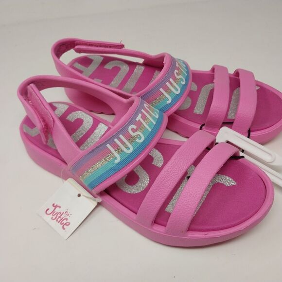 Justice SANDAL. Girls size 4. NWT. BEAUTIFUL PINK. - Picture 11 of 11